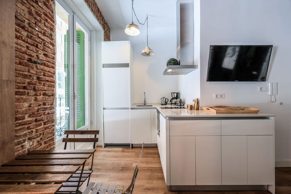 View of the kitchen area