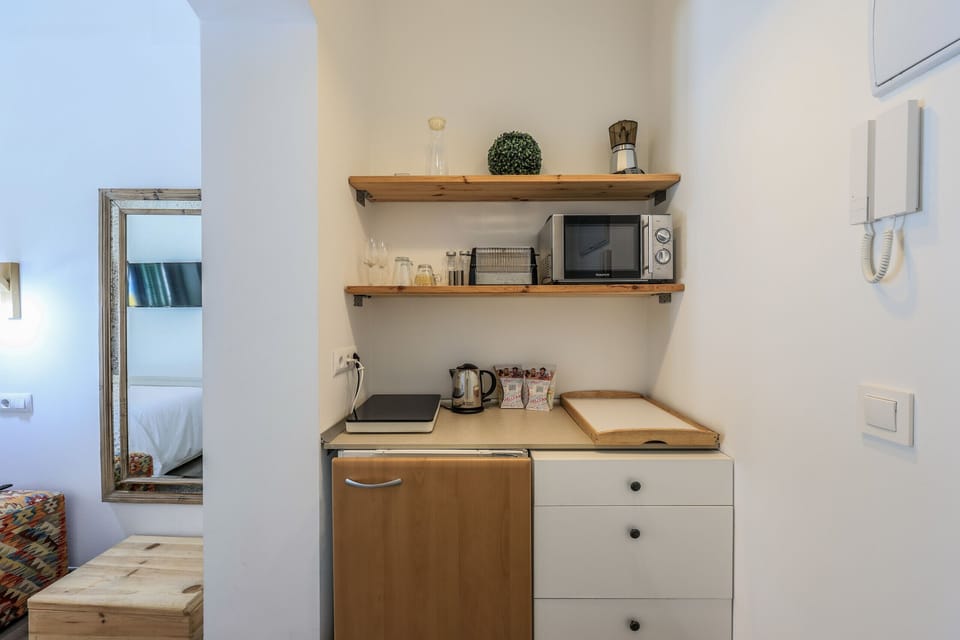 View of the kitchen area