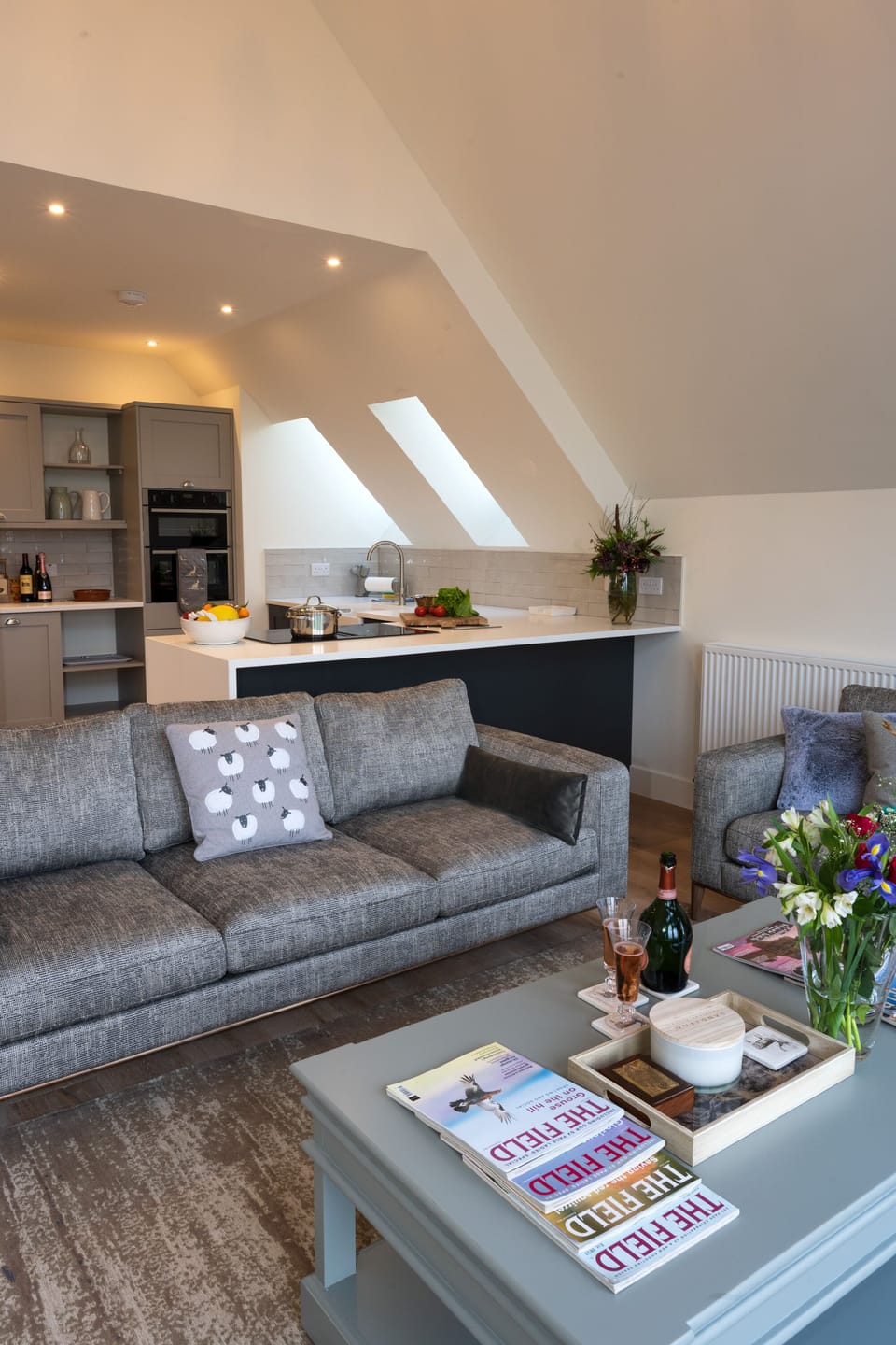 Open plan living area