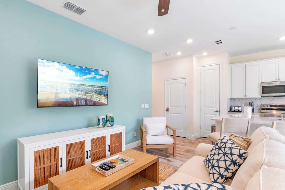 Townhome, Multiple Beds, Patio, Garden View (Turquoise Breeze) | Living area | 42-inch flat-screen TV with digital channels