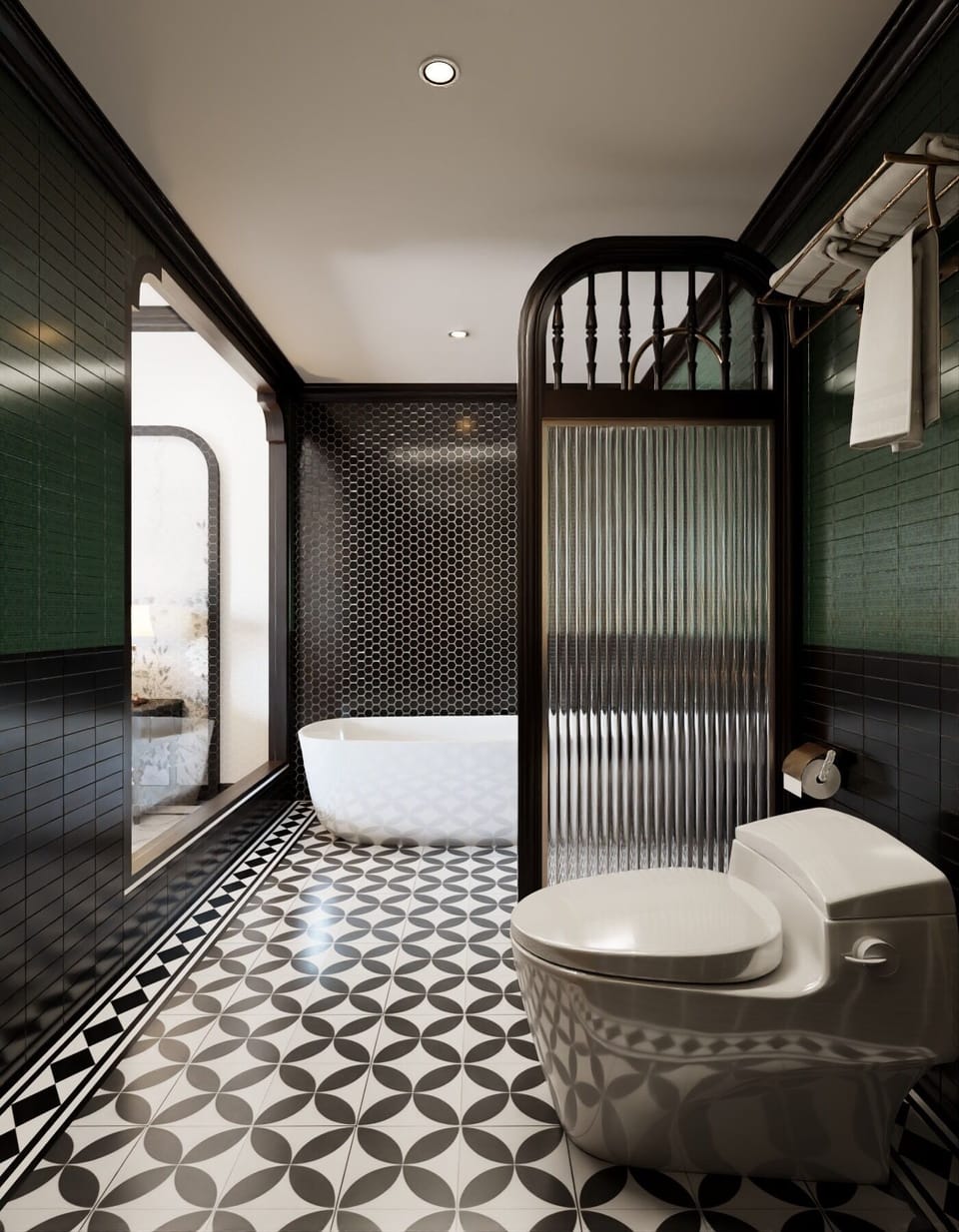 Luxury Penthouse, Ocean View | Bathroom | Designer toiletries, hair dryer, bathrobes, slippers