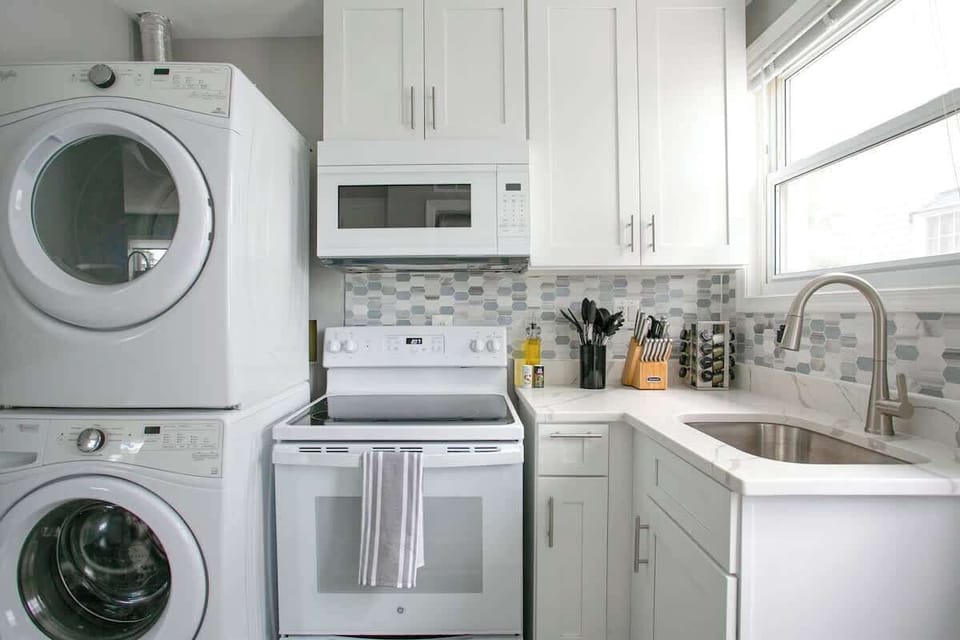 Washer & dryer ready for your stay and laundry essentials included - because convenience matters!