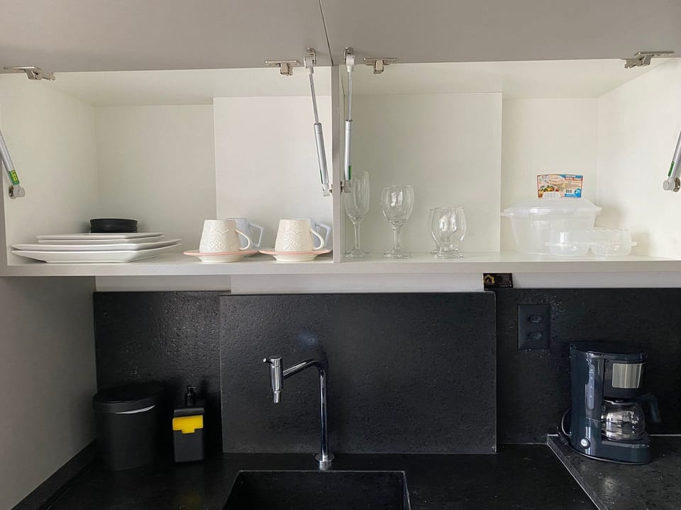 Basic Apartment | Private kitchen | Microwave, coffee/tea maker, toaster, blender
