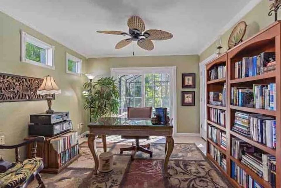 Office attached to main bedroom.