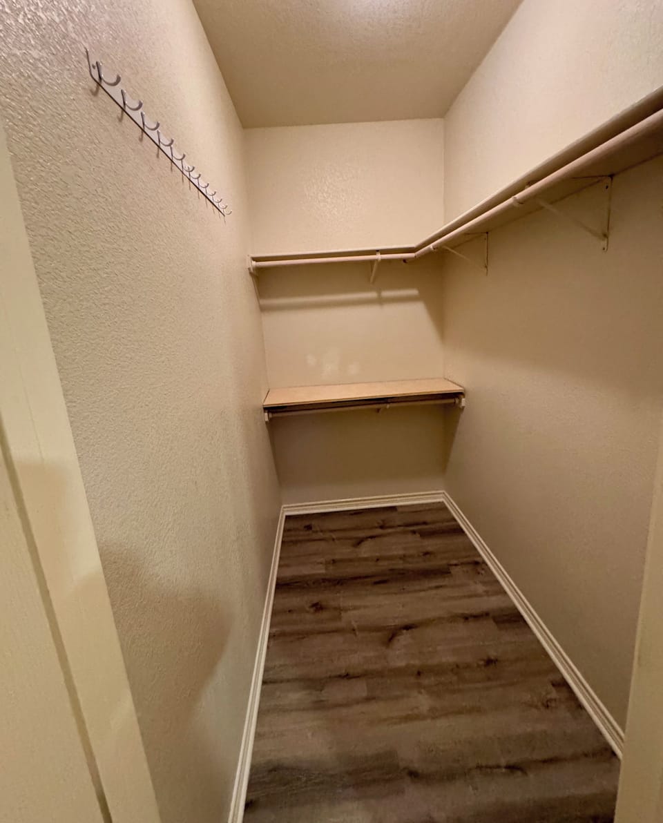 Master walk in closet