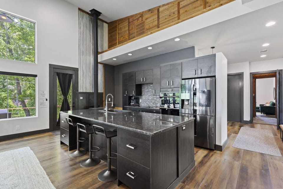 Cook up something special in our fully-equipped kitchen.