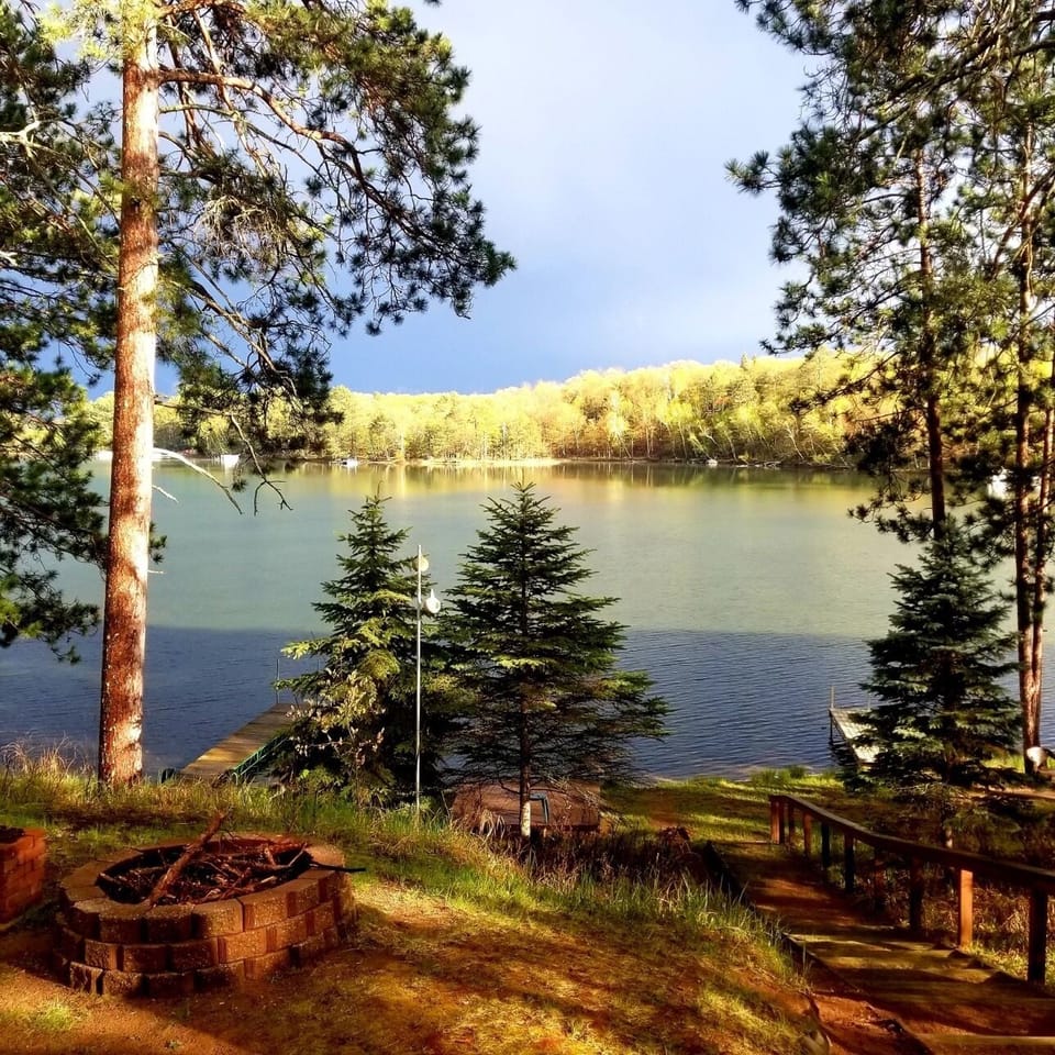 Lake view from basement walkout.