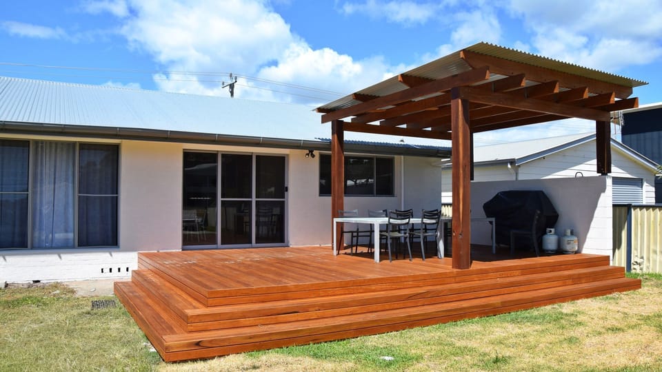 Back deck and BBQ area.