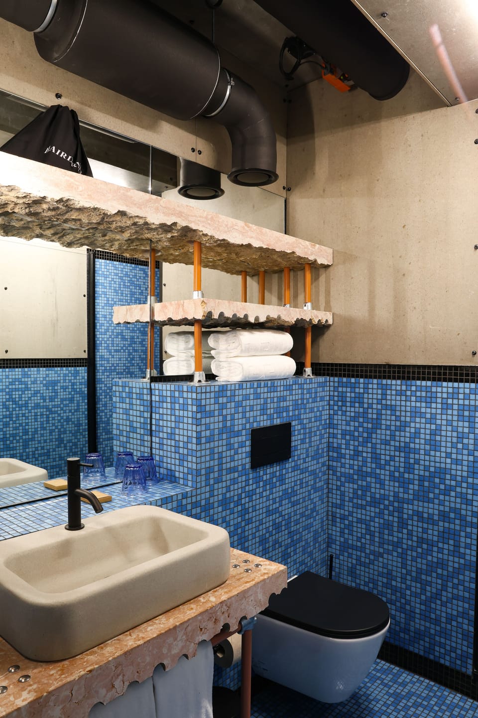 Eco-friendly toiletries, hair dryer, towels, soap