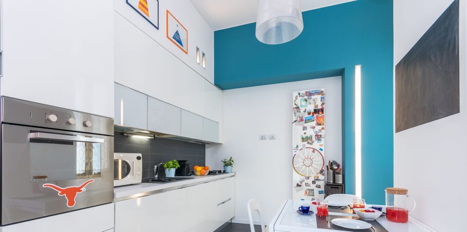 Apartment | Private kitchen | Full-size fridge, microwave, oven, stovetop