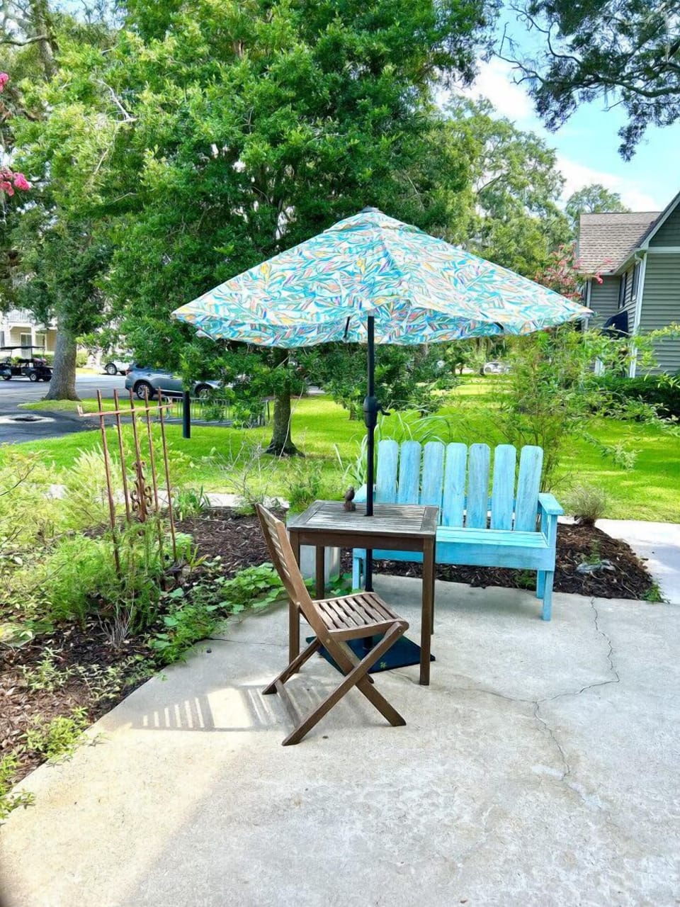 Private patio