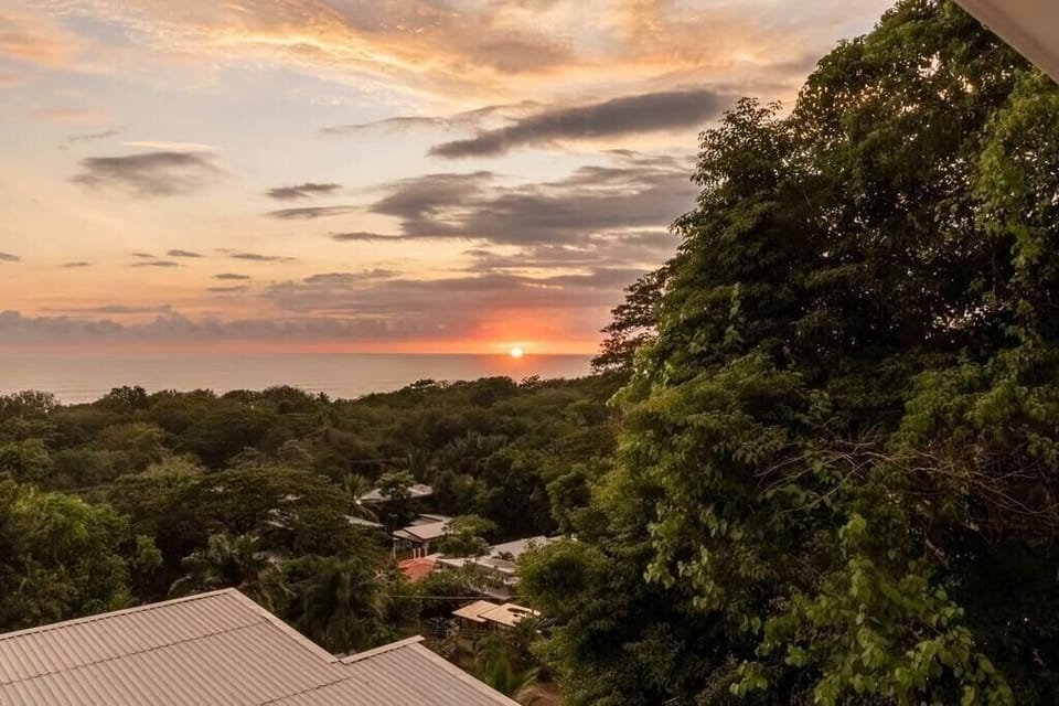 Sunset changes location around the year!