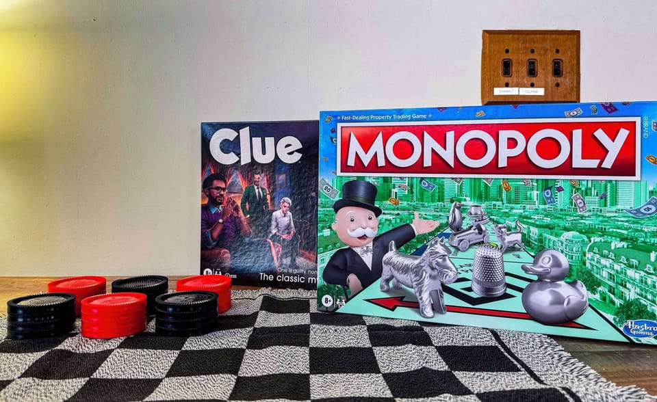 A few board games for evenings or rainy days