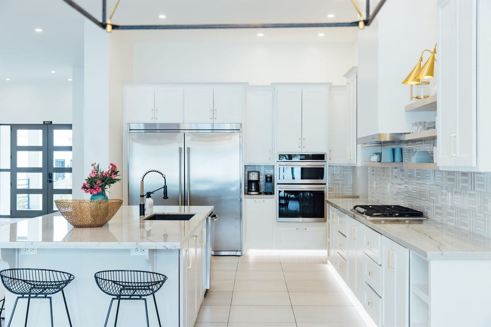 A different perspective of the gorgeous kitchen