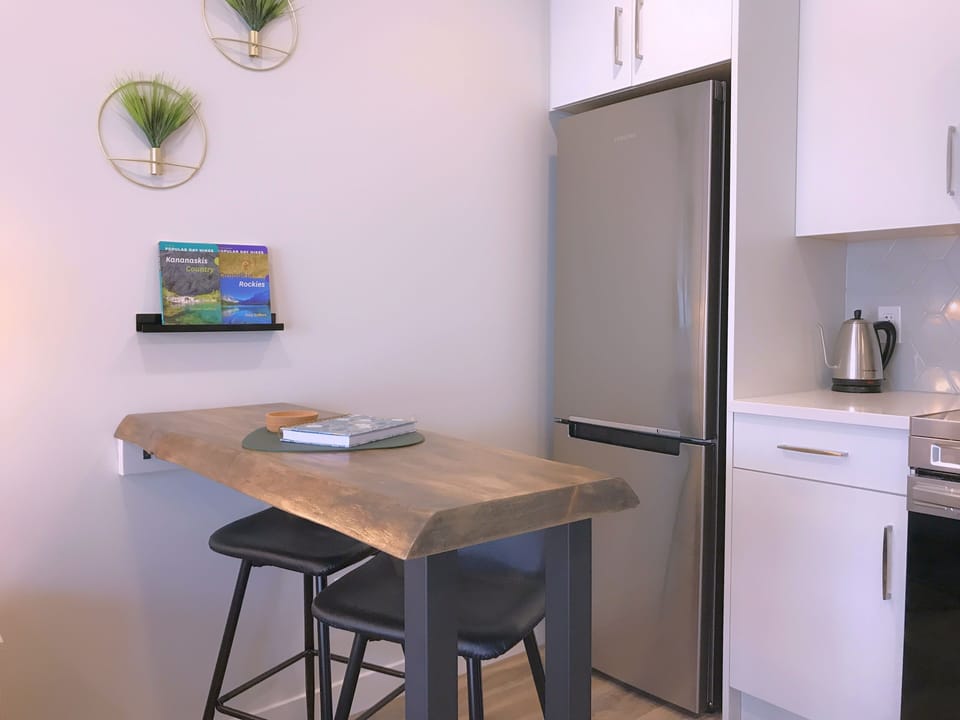 Counter-height dining table with seating for 2