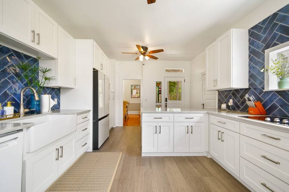 Embark on a culinary adventure in your fully stocked kitchen: a stylish and well-equipped space that invites creativity and delightful meals