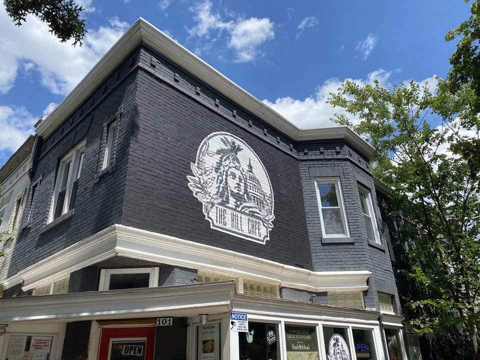 The Hill Cafe around the corner 