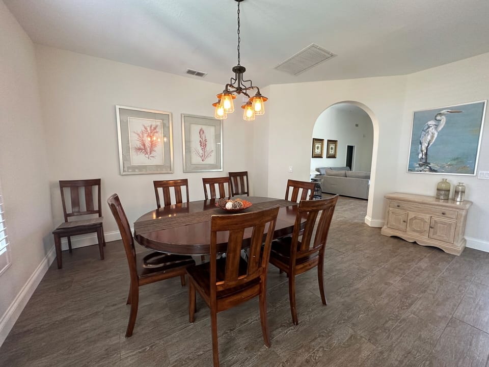 formal dining area
