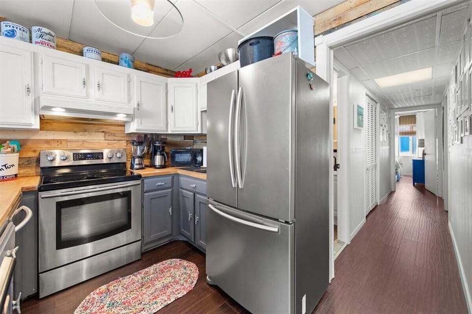 The Kitchen is Well-Stocked with everything you'll need to make meal time an Ocean Breeze.