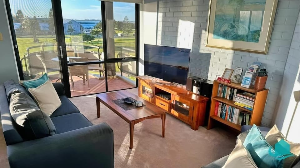Open plan sun-drenched living room