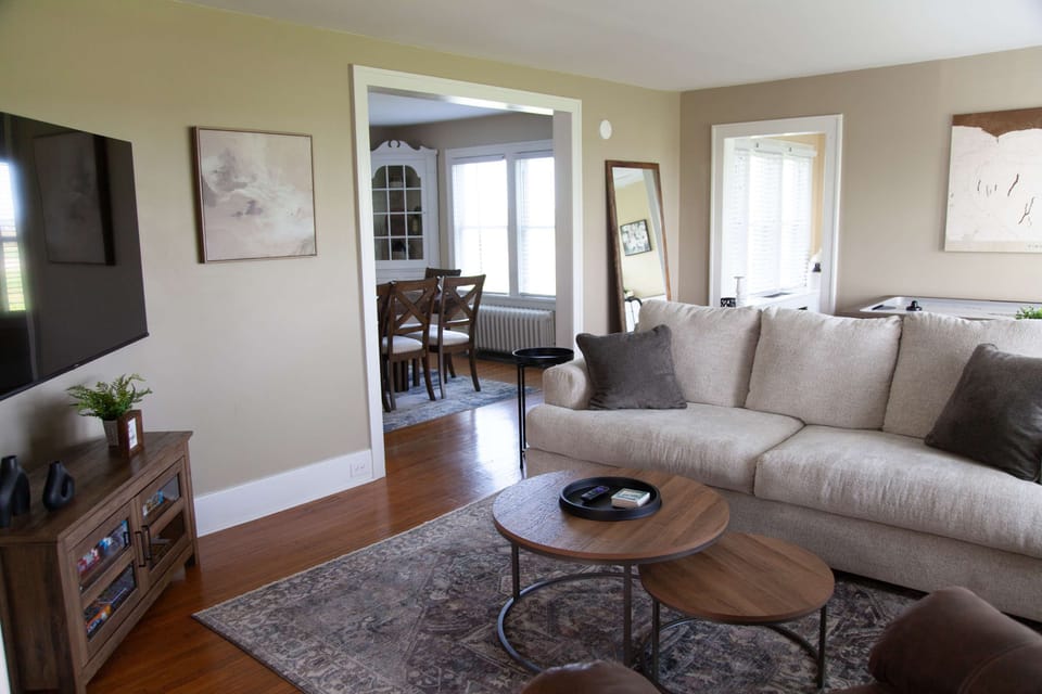 Living Room- Make your way to the main living room to relax or enjoy some family friendly games!