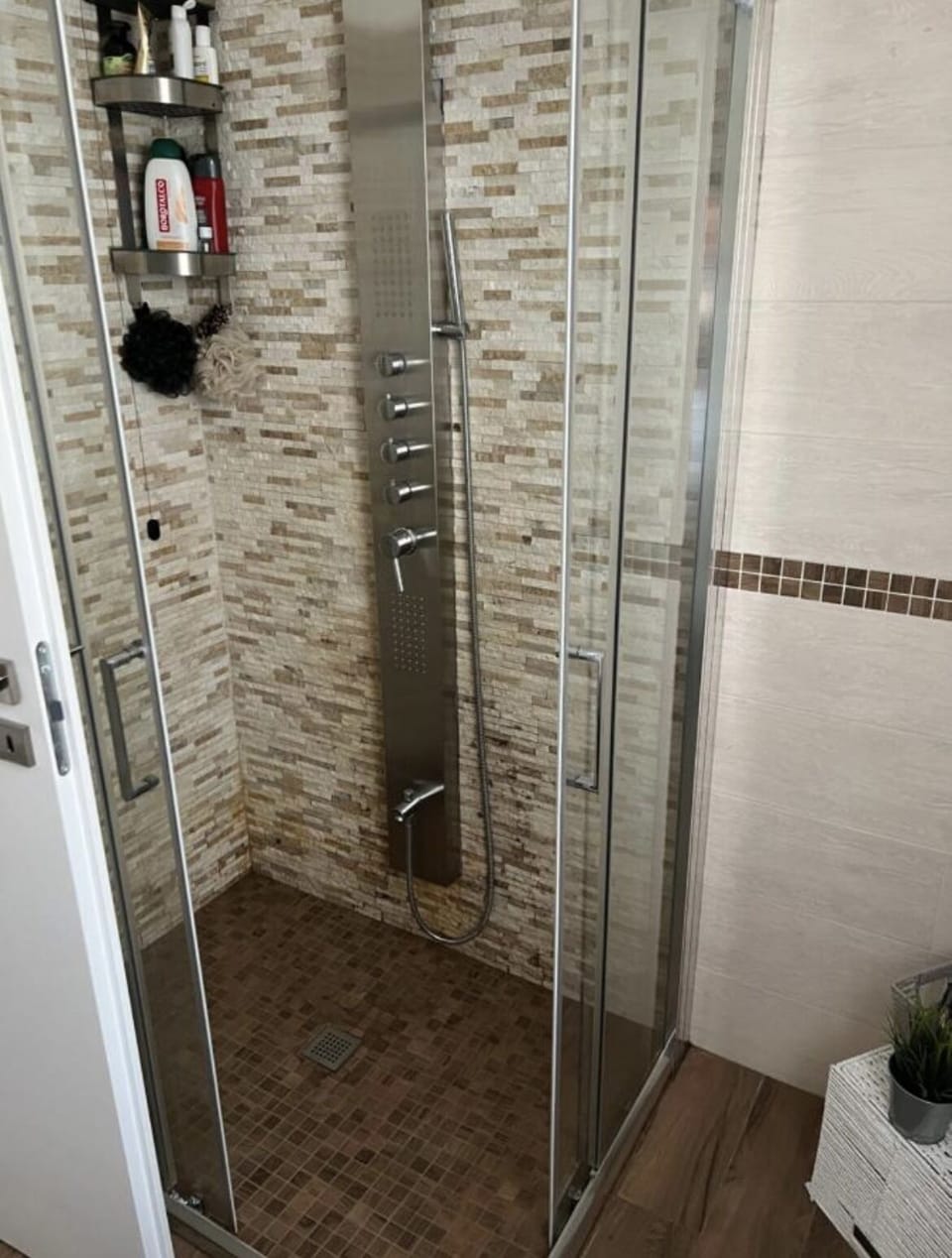 Shower, rainfall showerhead, hair dryer, bidet