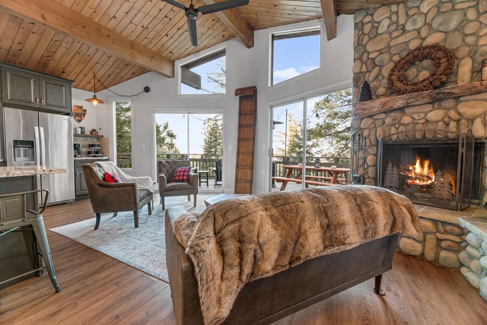 Lots of natural lights in cozy living room