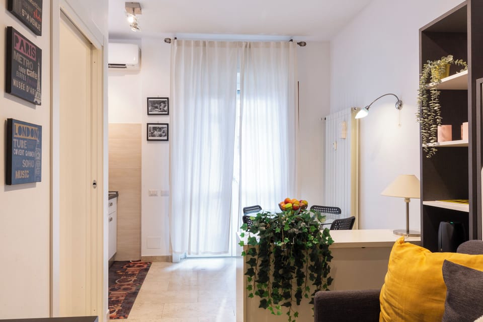 City Apartment | Living area | 43-inch flat-screen TV with digital channels, TV