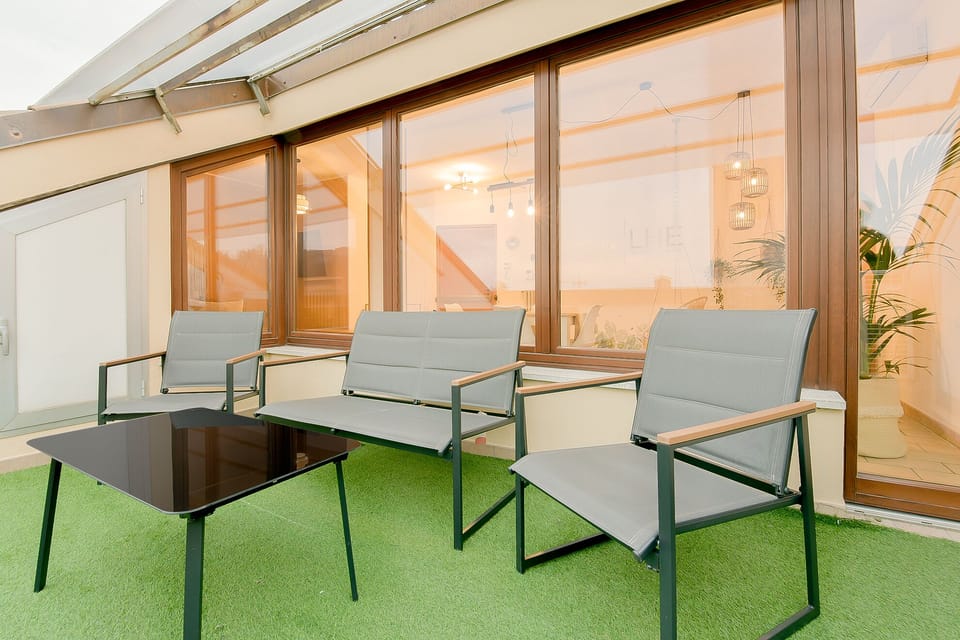 Apartment, 2 Bedrooms, Terrace, City View | Terrace/patio