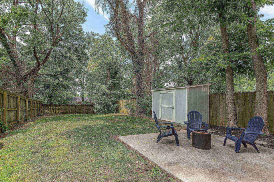 Lot of backyard space for fun!