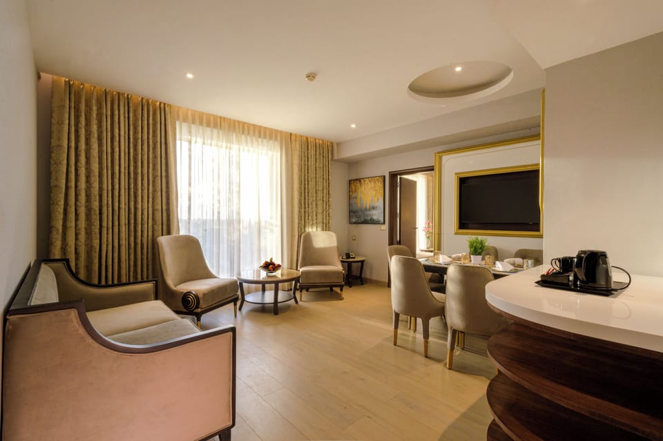 Luxury Suite, Terrace | Premium bedding, memory foam beds, minibar, in-room safe