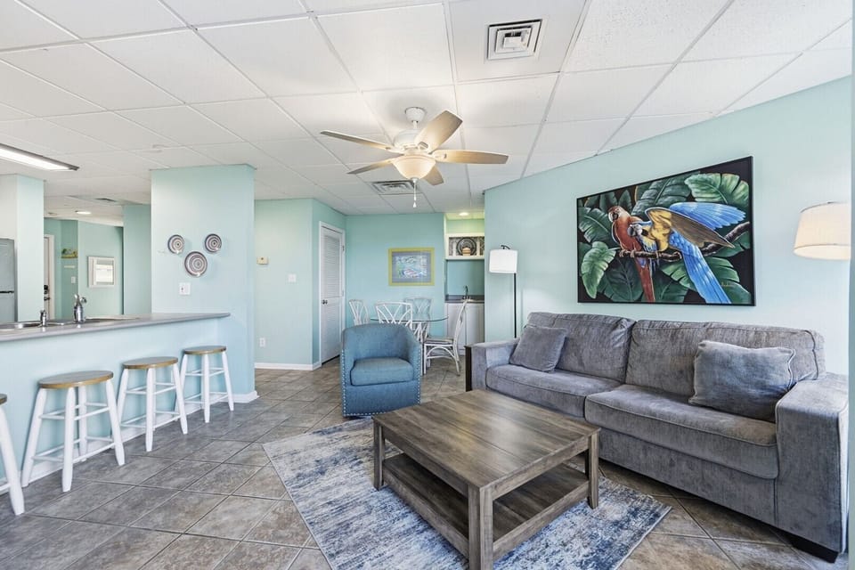 Expansive Living Room with Balcony Access