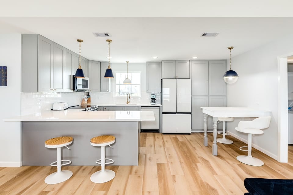 Prepare homecooked meals in the fully equipped kitchen