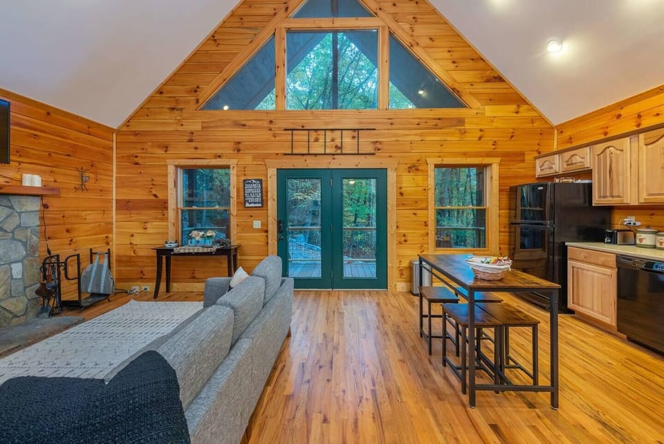 Open kitchen and living area perfect for a shared experience. 