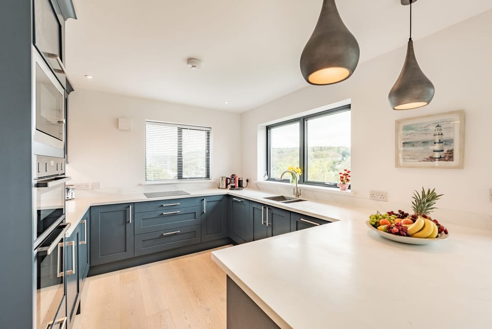 Fridge, dishwasher, electric kettle, toaster