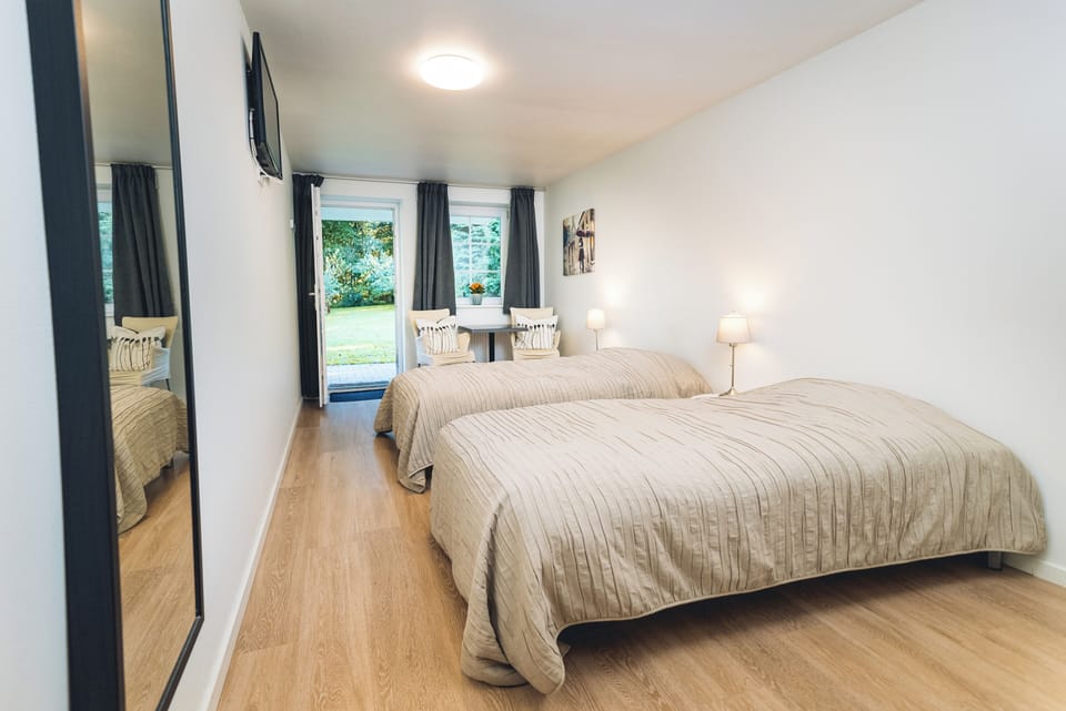 Comfort Double or Twin Room, Garden View | Laptop workspace, blackout drapes, rollaway beds, free WiFi