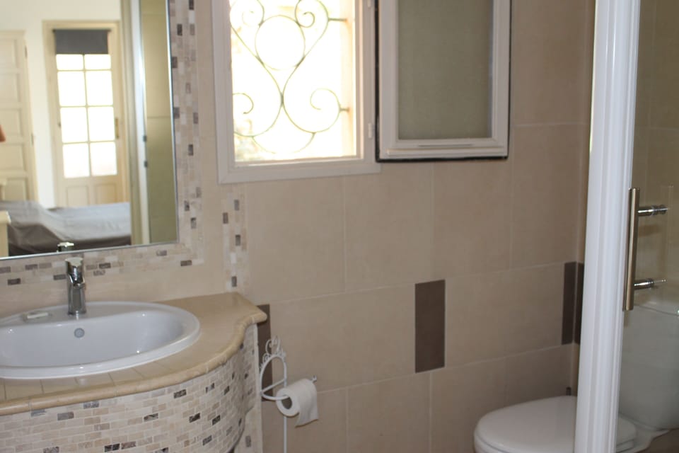 Comfort Double Room, Non Smoking, Terrace | Bathroom | Shower, free toiletries, hair dryer, towels
