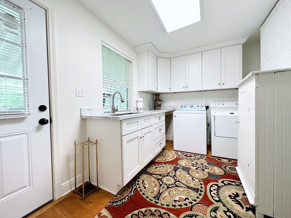 Full in-unit laundry with all the needed essentials for added convenience. 
