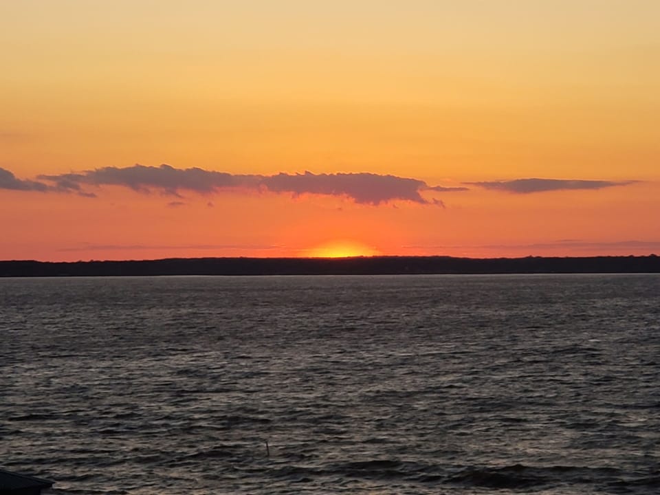 Sunsets like this at this cabin are not an idea, but a daily reality.