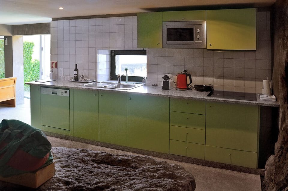 Basic Cottage, 1 Bedroom, River View, Garden Area | Private kitchen | Mini-fridge, microwave, stovetop, dishwasher