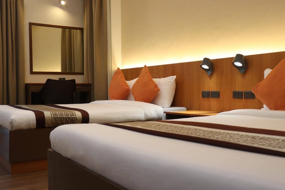 Superior Room, 2 Queen Beds, Pool Access, Pool View | Egyptian cotton sheets, premium bedding, down comforters, pillowtop beds