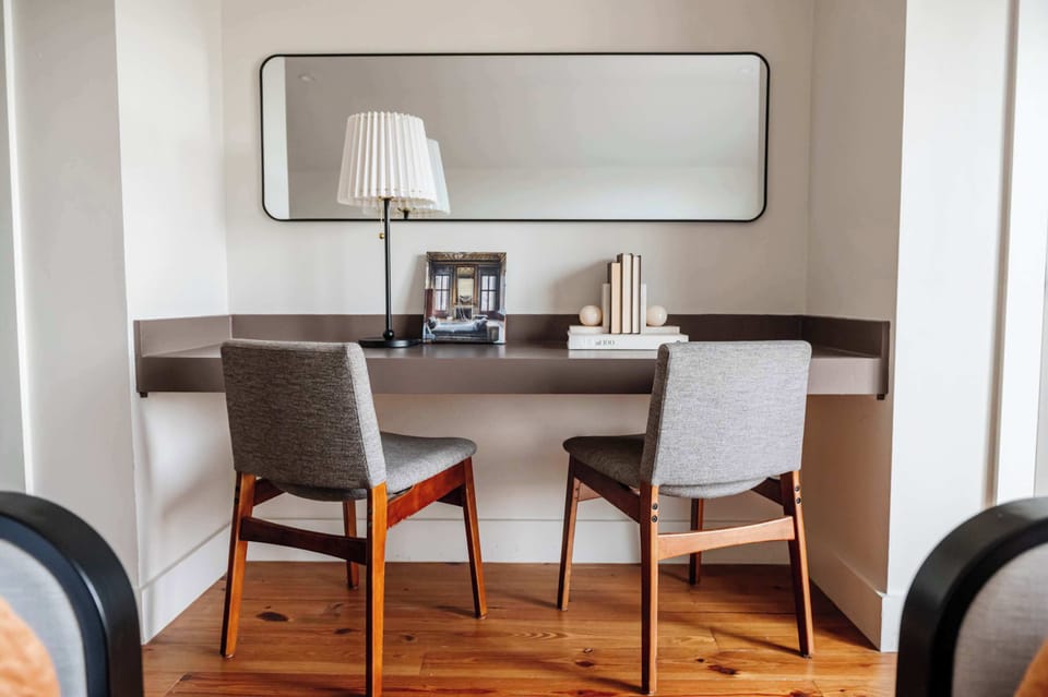 Third Floor | Built-in Desk/Vanity | Easy Outlet Access