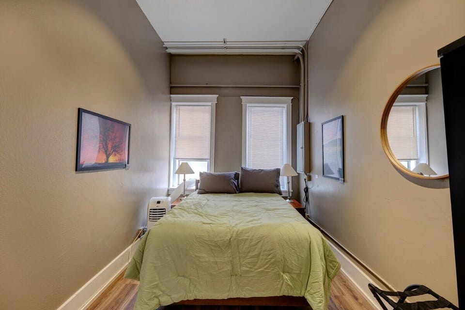 Soft tones and a peaceful space for restful Wyoming nights.