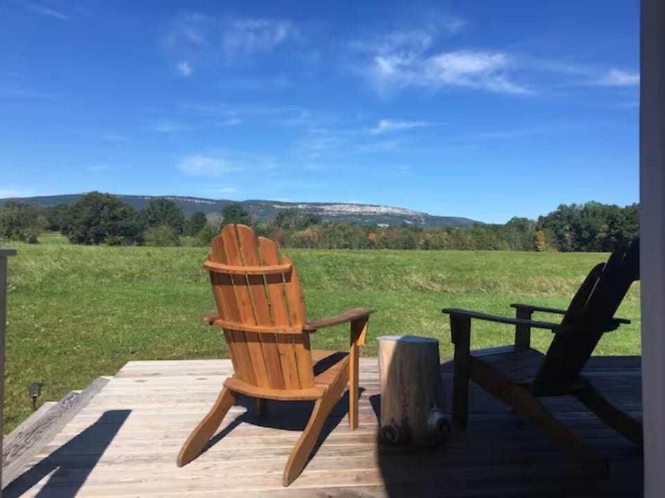 Enjoy your private deck, lawn, firepit, and grill! 
