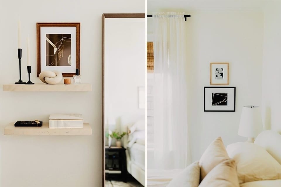 Current but charming, our two bedrooms are minimal in all the right ways.  