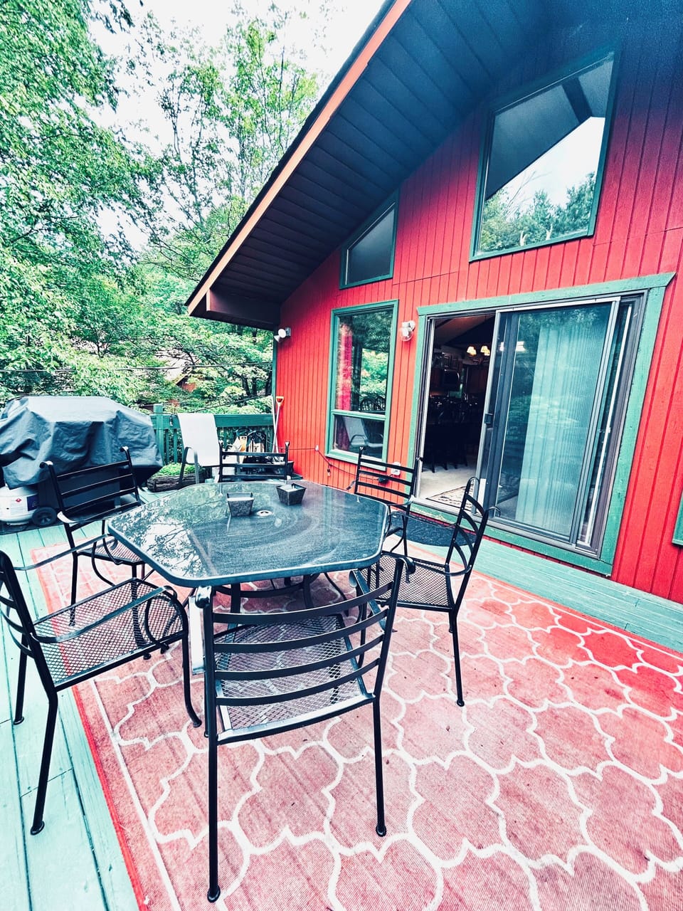 Large upstairs patio for morning coffee and lots of outdoor time!