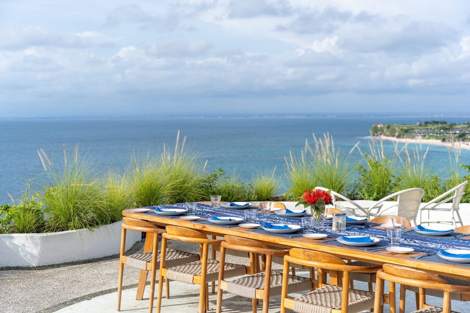 dining room with ocean view