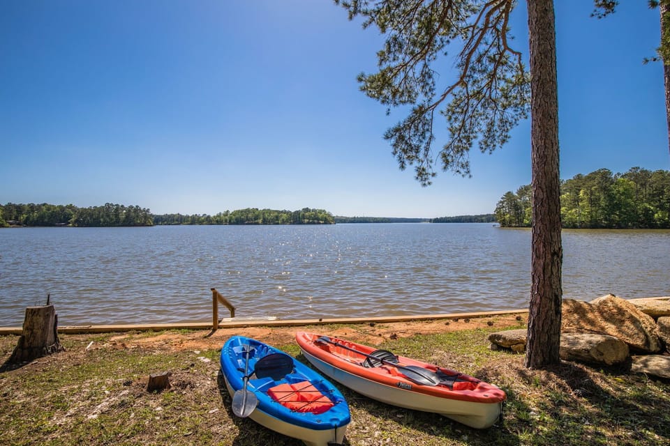 Take kayaks and go exploring