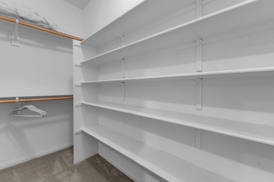 Spacious Master closet