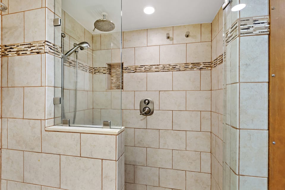 Large walk in shower